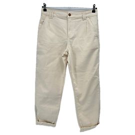 Vaqueros SéZane Beige de Algodón Talla 38 Beige