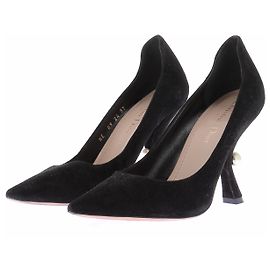 Dior Pumps aus schwarzem Wildleder Schwarz