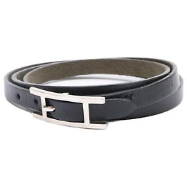Hermès Hermes Be Api Triple Strand Charm Bracelet Black