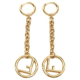 Orecchini Fendi Chain Stud D'oro