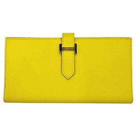 Hermès Cartera larga Hermes Bearn Soufflé Veau Epsom Otro