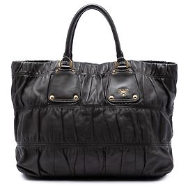 Bolsa Prada Brown Nappa Gaufre Marrom Castanho escuro