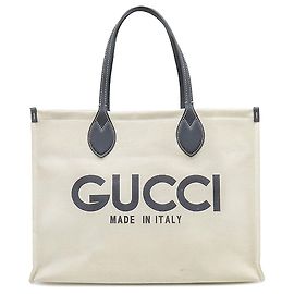 Tote Gucci Beige Large Canvas Logo Beige
