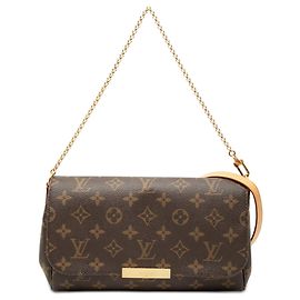 Louis Vuitton Marrón Monogram Favorite PM Castaño