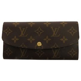 Louis Vuitton Brown Monogram Emilie Wallet Brown