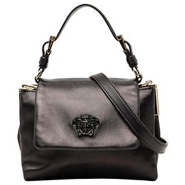 Borsa La Medusa in pelle nera Versace Nero