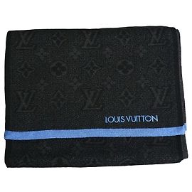 Louis Vuitton Monogram Wollschal - Schwarz/Blau Schwarz