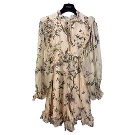 Zimmermann Mono de seda The Lovestruck Multicolor Crudo