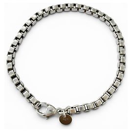 Tiffany & Co Tiffany Venetian Silver Charm Bracelet Silvery