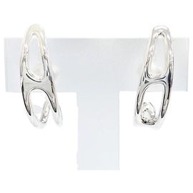 Hermès Hermes Chaine d'Ancre Punk Stud Ohrringe Silber