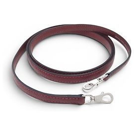 Hermès NEW HERMES SHOULDER STRAP FOR MINI KELLY BAG 91 CM RED LEATHER CROSS STRAP Dark red