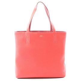 Hermès Sac cabas réversible en cuir Hermes Double Sens 45 Rose