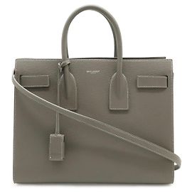 Saint Laurent YSL Sac de Jour Small Lederhandtasche Grau