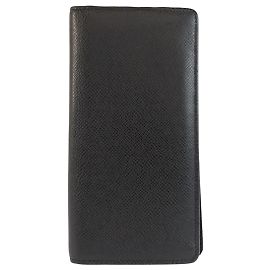 Louis Vuitton Taiga Leather Long Wallet Black