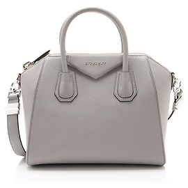 Bolsa Givenchy Sugar Goatskin Antigona Small Cinza
