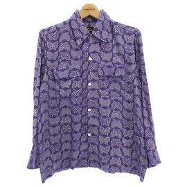 Autre Marque Camicia Needles Bianco Porpora