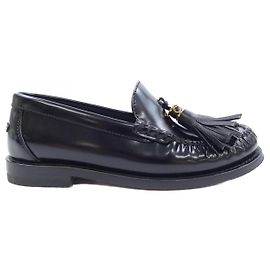 Chaussures en cuir de veau brossé Christian Dior Noir
