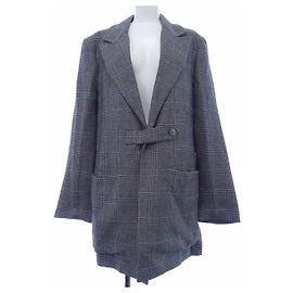 STUDIO NICHOLSON Wool Blend Jacket Brown Other