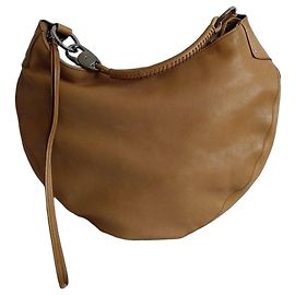 Bolsa de ombro Gucci em couro castanho Marrom