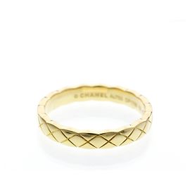 Anillo Chanel Coco Crush Mini Band Dorado