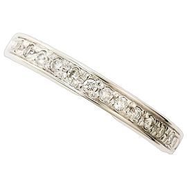 Autre Marque 10K Weißgold-Ring mit Diamant Golden