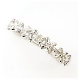Autre Marque 14K White Gold Band Ring with Diamond Golden