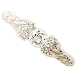Autre Marque Platinum Diamond Band Ring Other