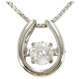 Autre Marque PT900 Platinum and Diamond Necklace Other