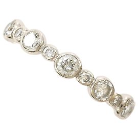 Autre Marque Anillo de banda de platino con diamante Otro
