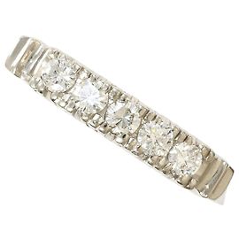 Autre Marque PT850 Platinum Band Ring with Diamond Other