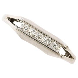 Autre Marque 14K Weißgold-Ring mit Diamant Golden