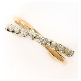 Autre Marque Elegenter 10K Goldring mit Diamant Golden