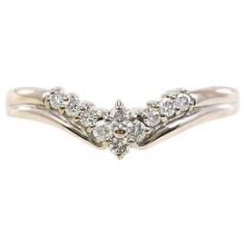 Autre Marque 14K Weißgold-Ring mit Diamant Golden