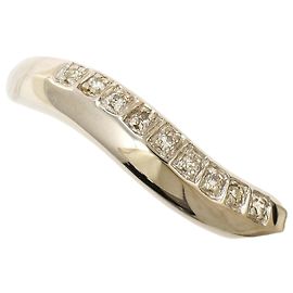 Autre Marque 10K Weißgold-Ring mit Diamant Golden