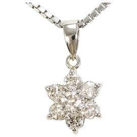 Autre Marque Platin-Diamant-Halskette Andere