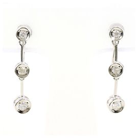 Autre Marque 14K Weißgold Diamant Clip-Ohrringe Golden