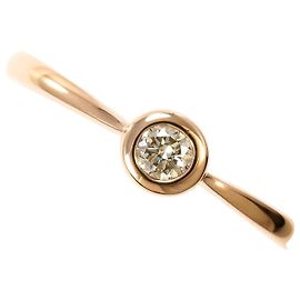 Autre Marque 10K Roségold-Ring mit Diamant Golden
