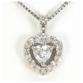 Autre Marque Colar de ouro branco 14K com diamantes Dourado