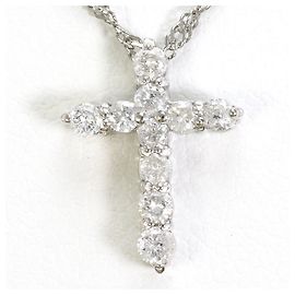 Autre Marque Colar de platina PT900 / PT850 com diamante Outro