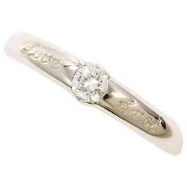 Autre Marque Platinring mit Diamant und Saphir Andere