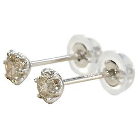 Autre Marque PT900 Platinum Diamond Stud Earrings Other