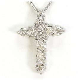 Autre Marque Platinhalskette mit Diamantanhänger Andere