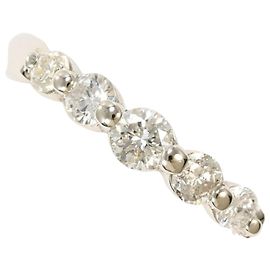 Autre Marque PT900 Platinum Band Ring with Diamond Other
