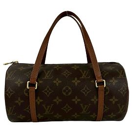 Sac à main Louis Vuitton Vintage Papillon 25 Monogram en cuir Marron