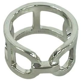 Hermès Hermes Vintage Ever Chaine d'Ancre Ring Silber