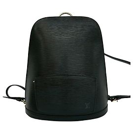 Sac à dos Louis Vuitton Vintage en cuir Epi Gobelin Noir