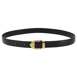 Cinto LOUIS VUITTON Epi Ceinture 44.1" Black LV Auth 181584A Preto