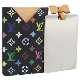 LOUIS VUITTON Monogram Multicolor Etui Miroir Mirror Black M92651 Auth 182055A Black