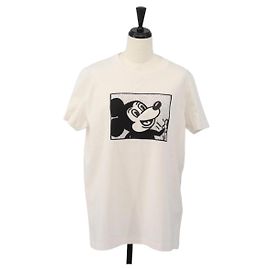 Camiseta de manga corta Coach CoachxDisneyxKeith Haring algodón Blanco Auth 167322M Blanco