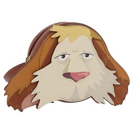 LOEWE Studio Ghibli Cookie Pouch Hin Howl's Moving Castle Auth 167366SM Marron
